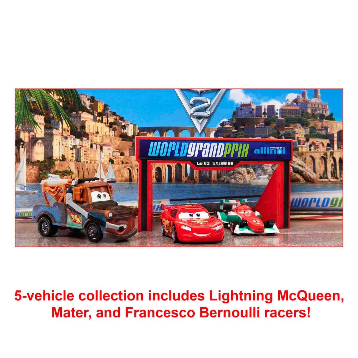 Disney And Pixar Cars Vehicle 5-pack Collection Set Of