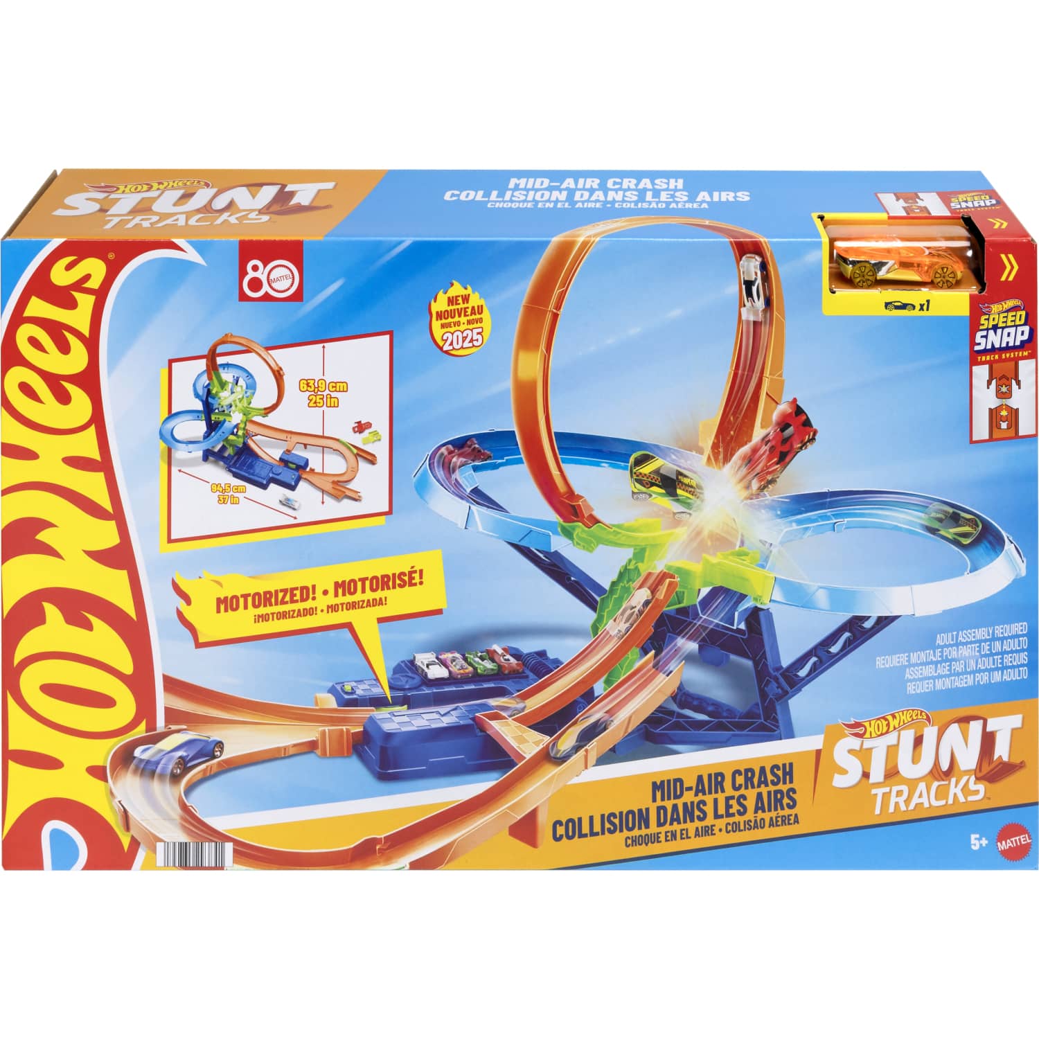 Hot Wheels - Mid-Air Crash Stunt Tracks - Mattel