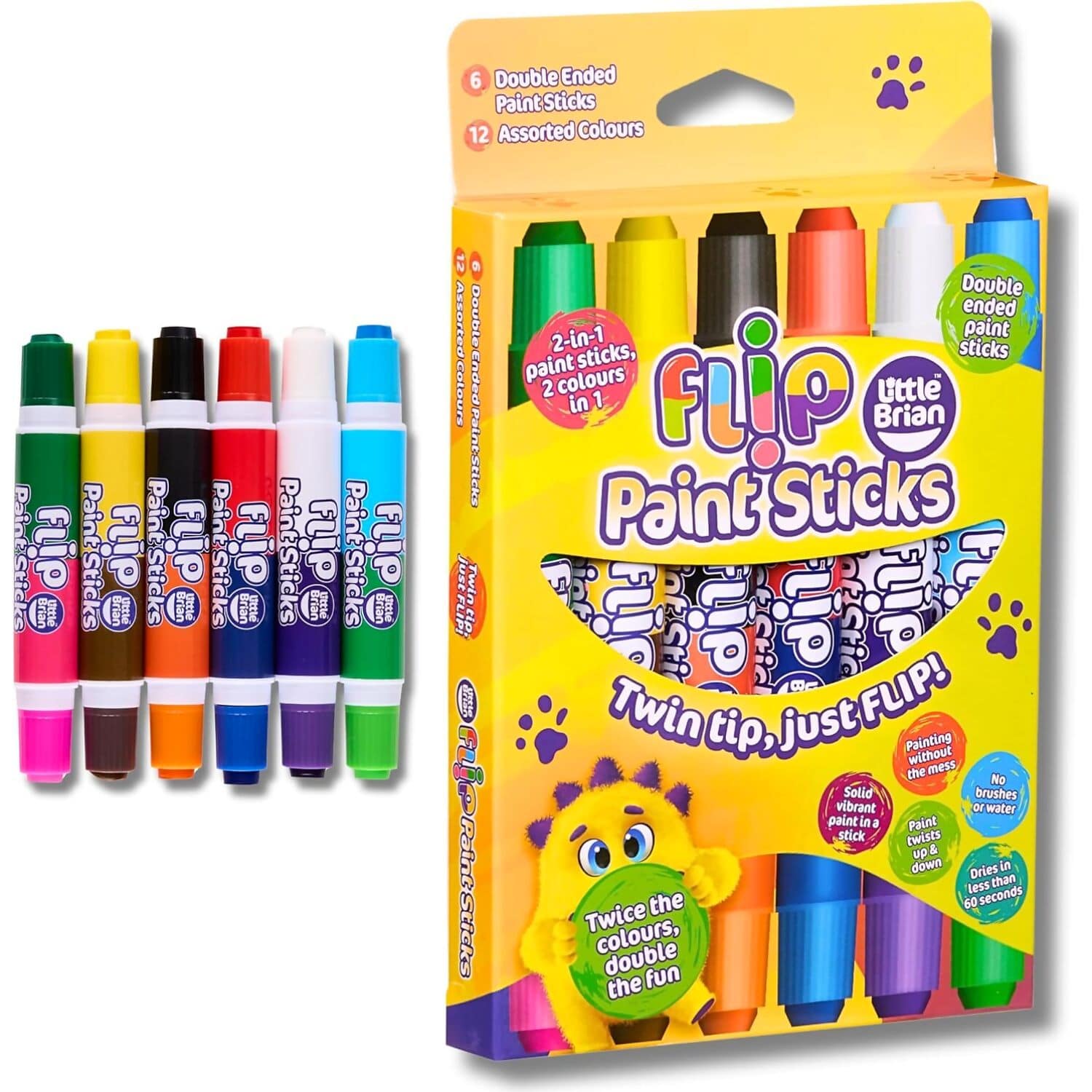 Little Brian - Flip Paint Sticks Twin Tip Just Flip 6Pk