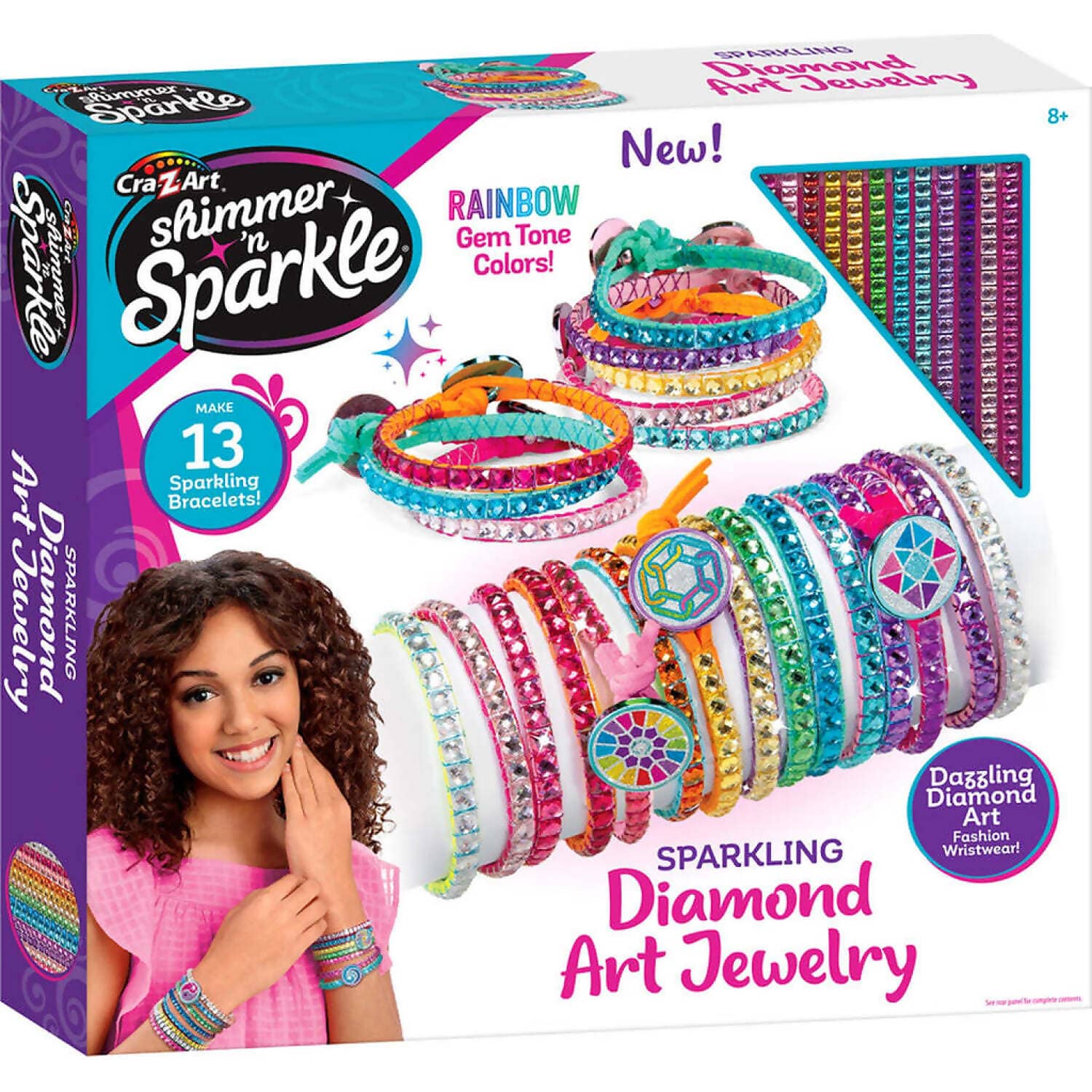 Cra-z-art - Shimmer N Sparkle Sparkling Diamond Art Jewelry