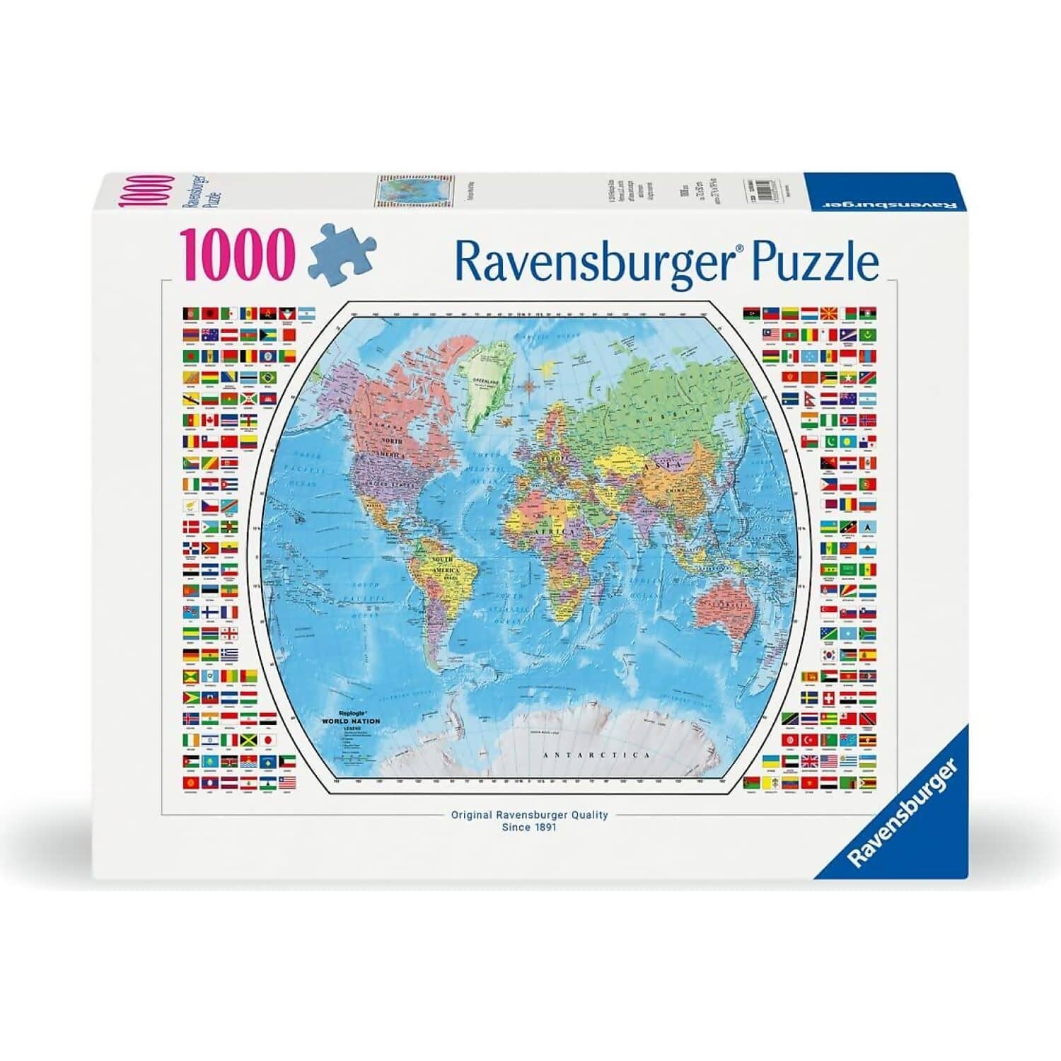 Ravensburger - Political World Map Jigsaw Puzzle 1000pc