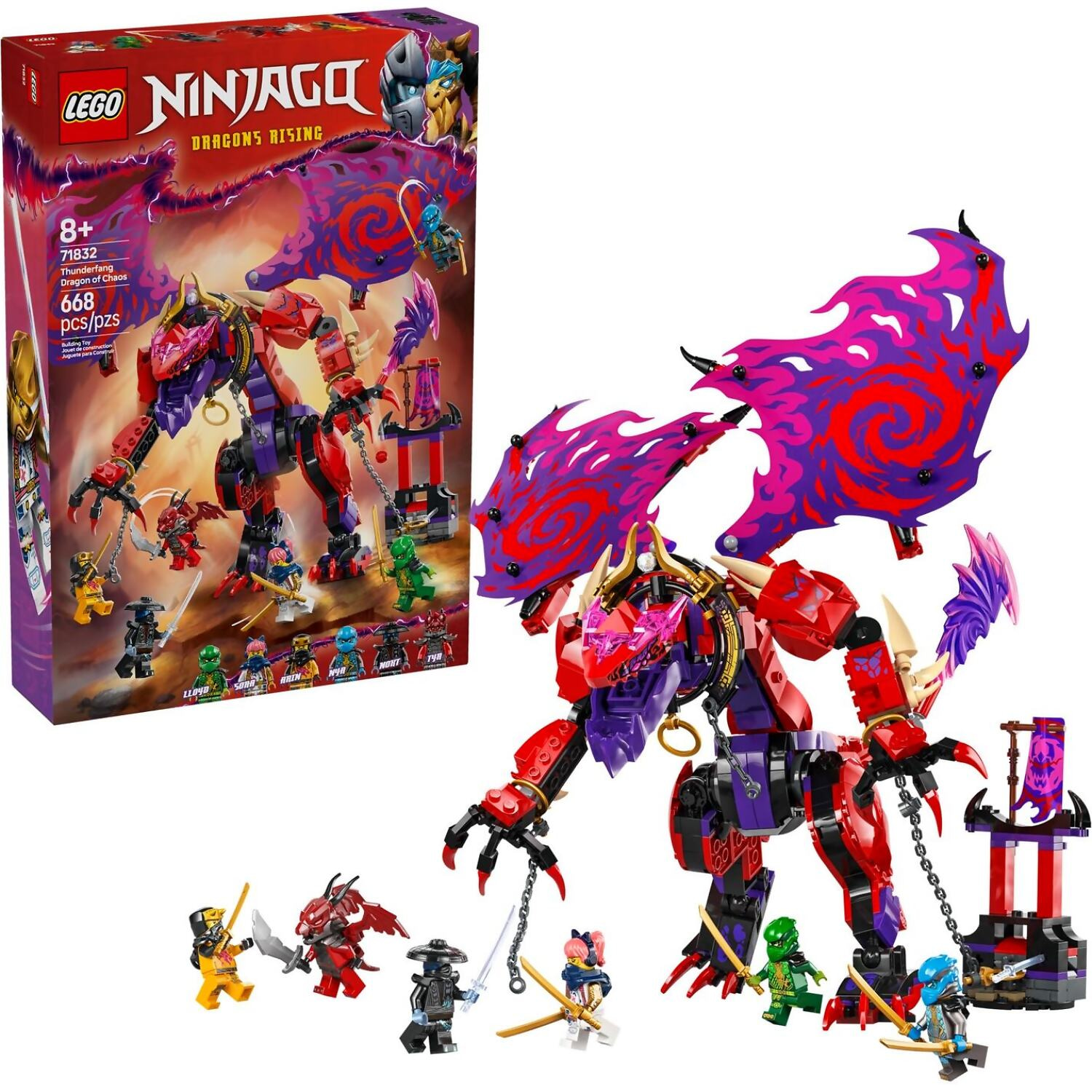 LEGO 71832 Thunderfang Dragon of Chaos - Ninjago