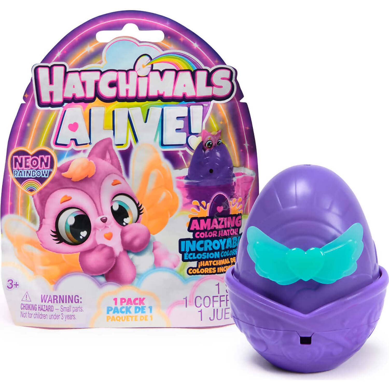 Hatchimals Alive! - Neon Rainbow 1-pack Blind Box