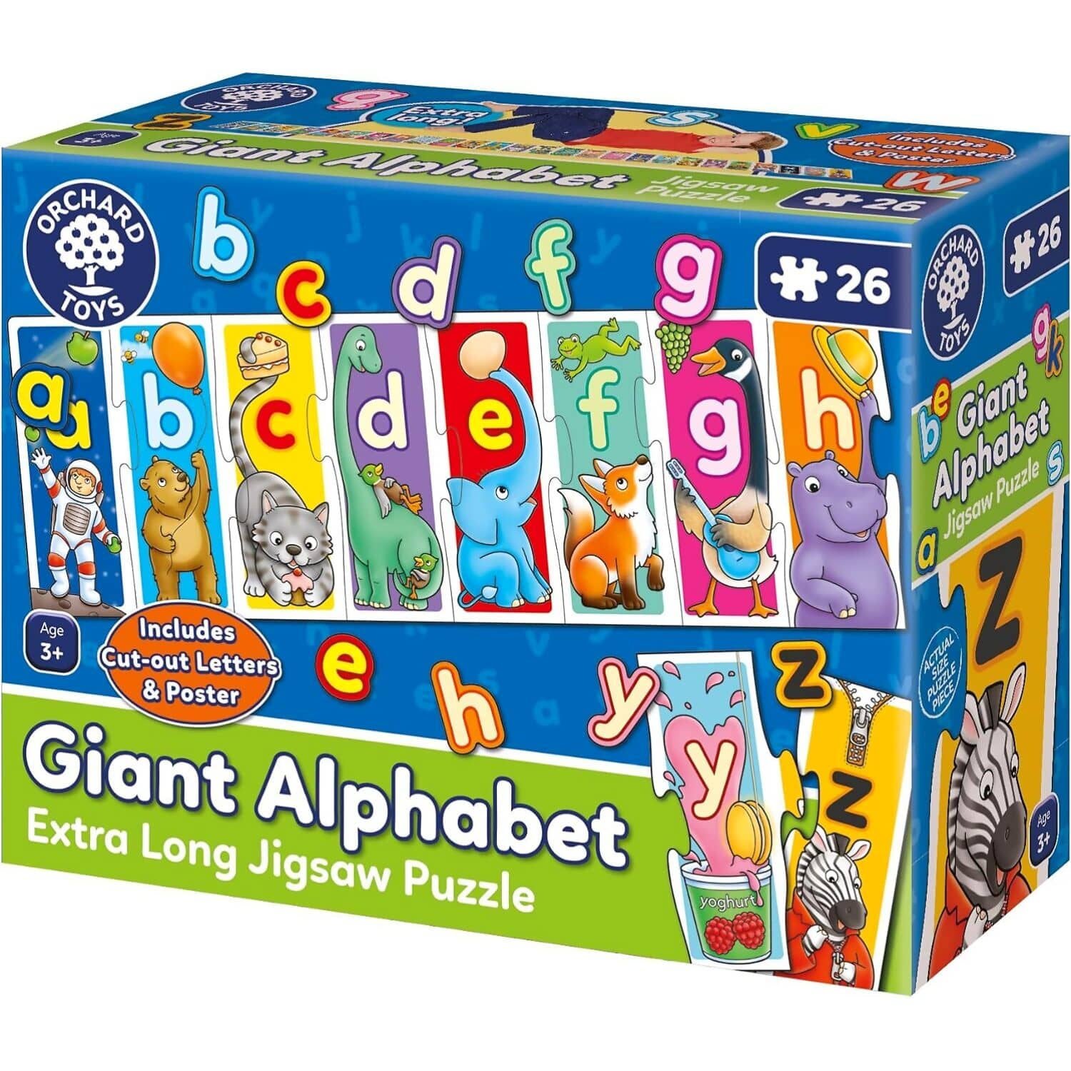 Orchard Toys - Giant Alphabet - Extra Long Jigsaw Puzzle 26pc