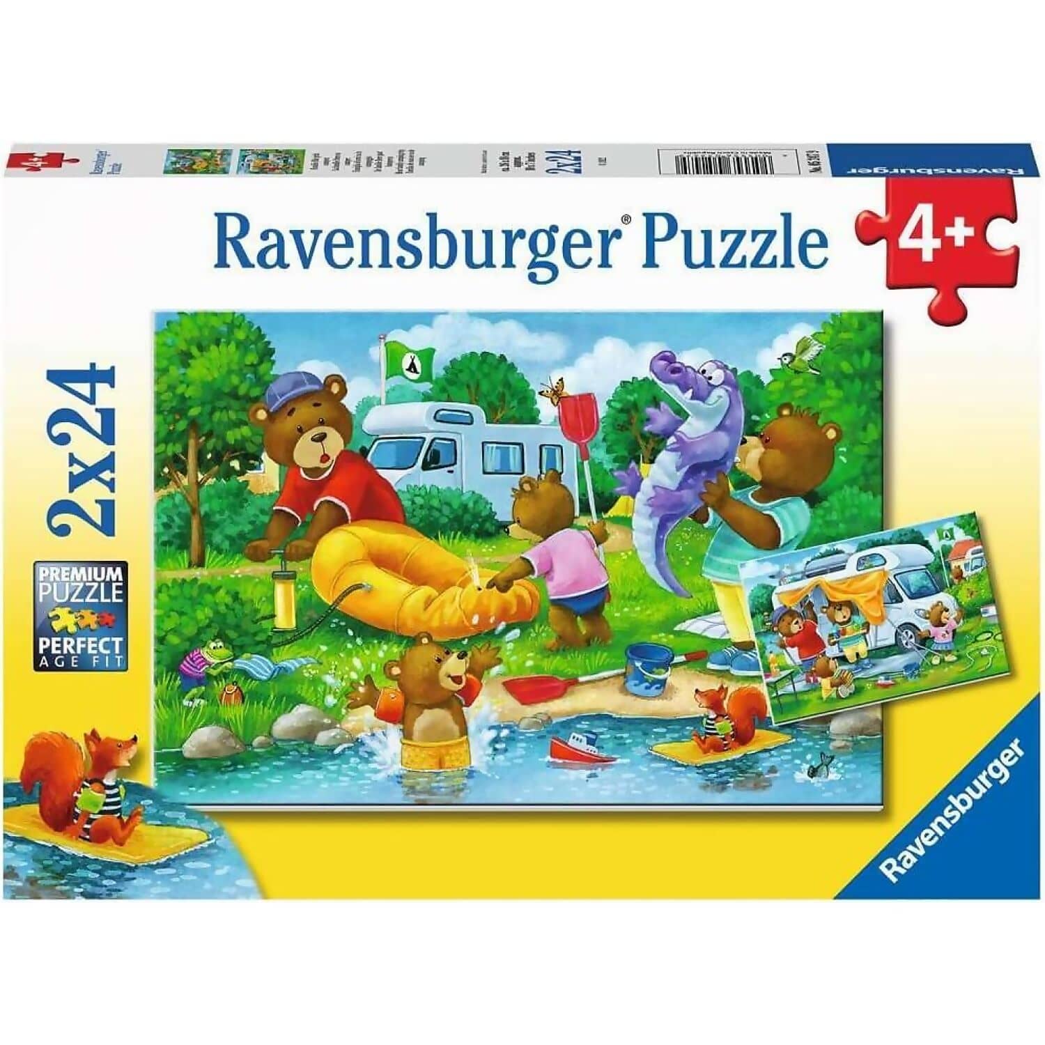 Ravensburger - Bear Family Camping Trip Jigsaw Puzzle 2 X 24pc