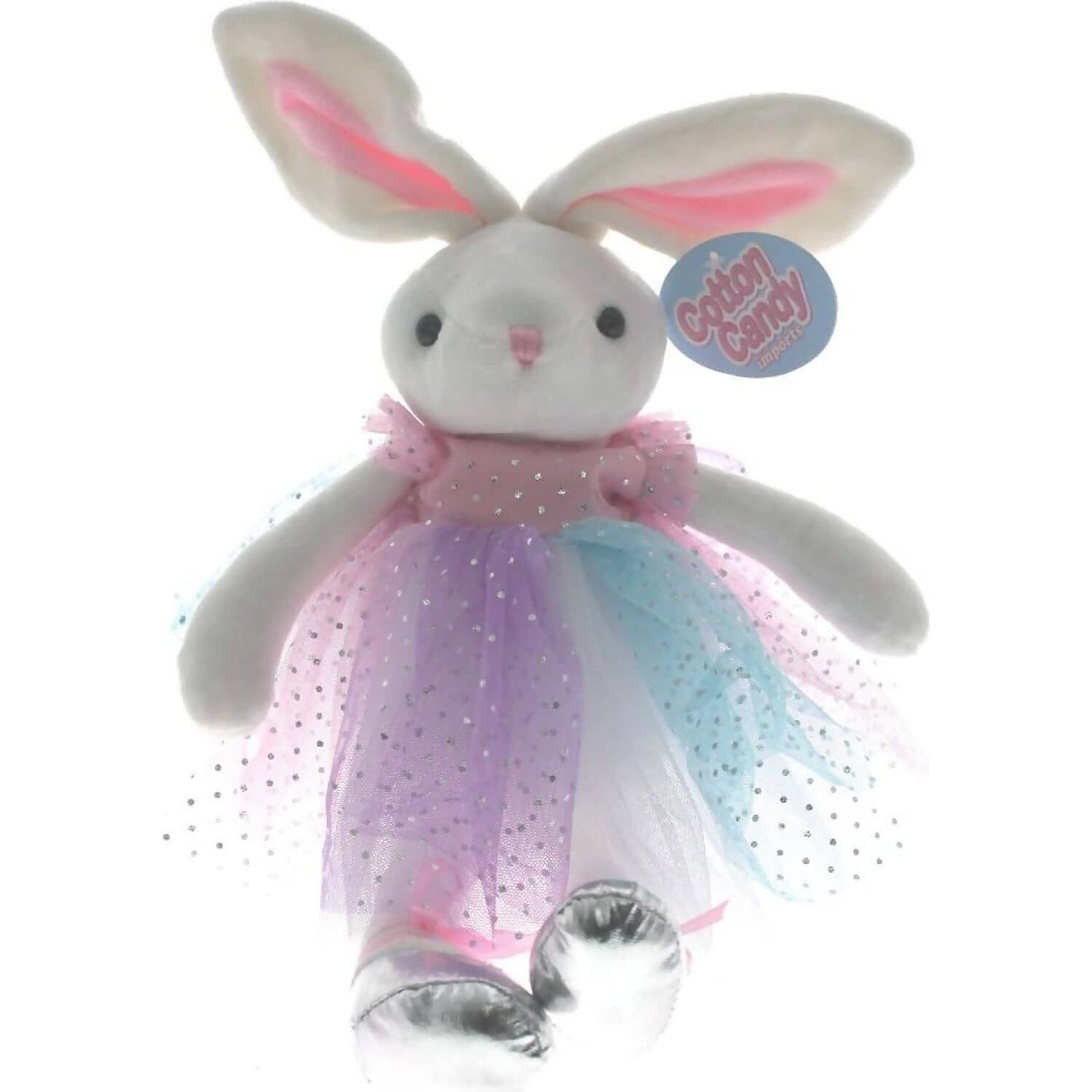 Cotton Candy - Plush Bunny Annabelle Pink Rainbow Dress