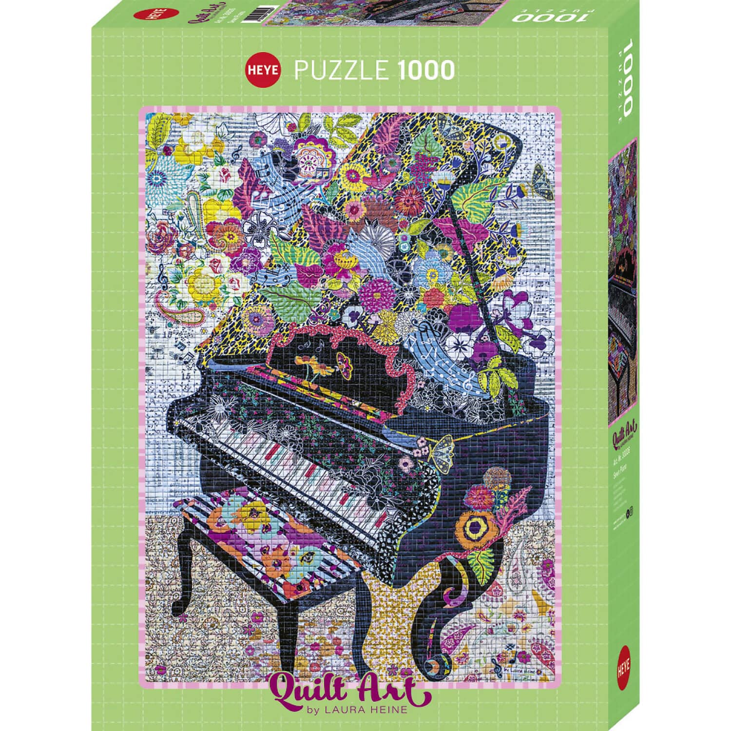 Heye - Quilt Art Sewn Piano - Jigsaw Puzzle 1000pc