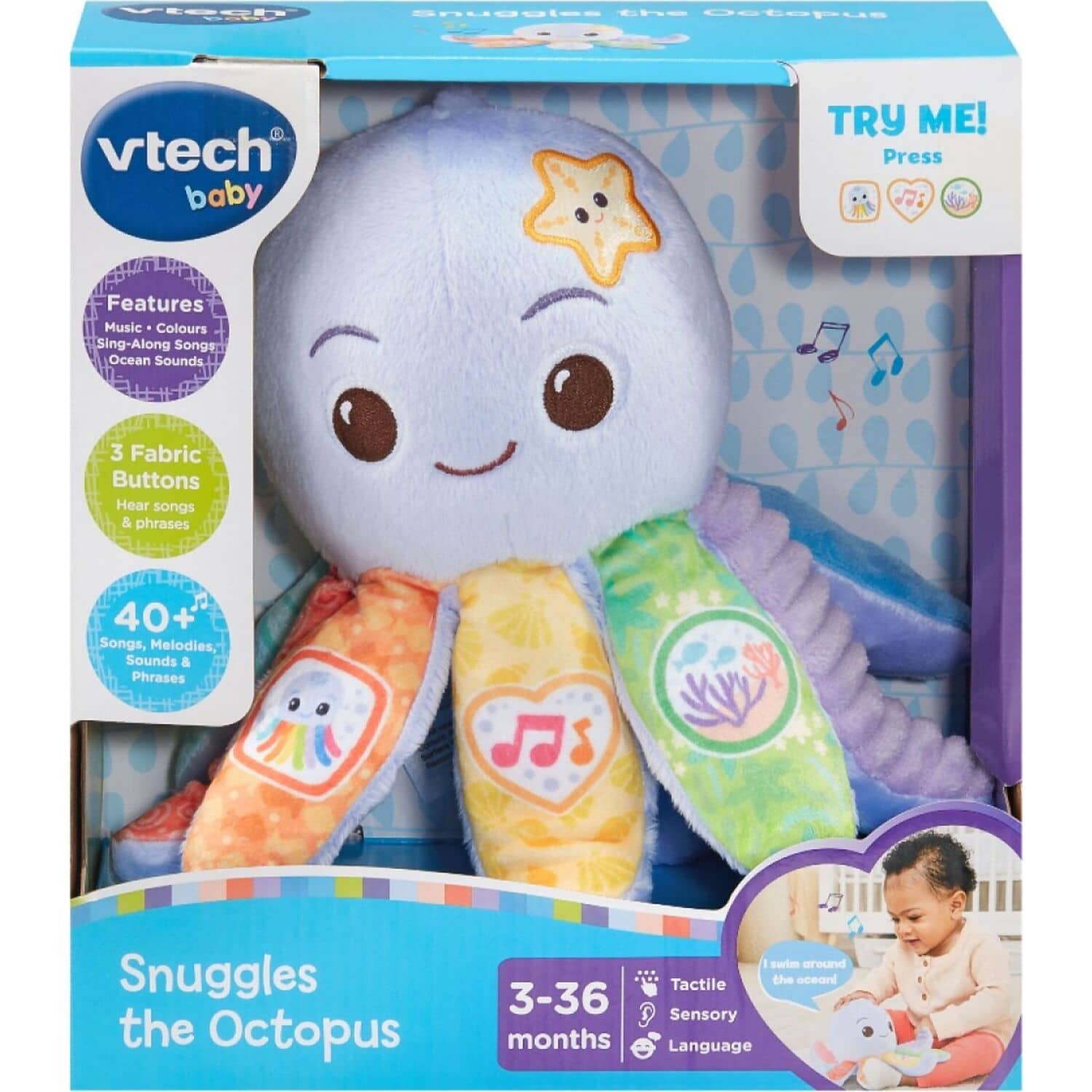 Vtech Baby - Snuggles The Octopus