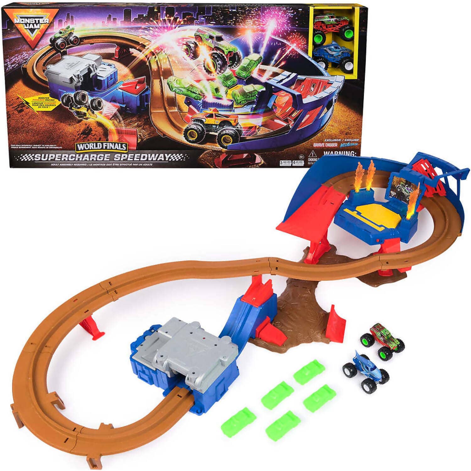 Monster Jam - Supercharge Speedway Playset - Spin Master