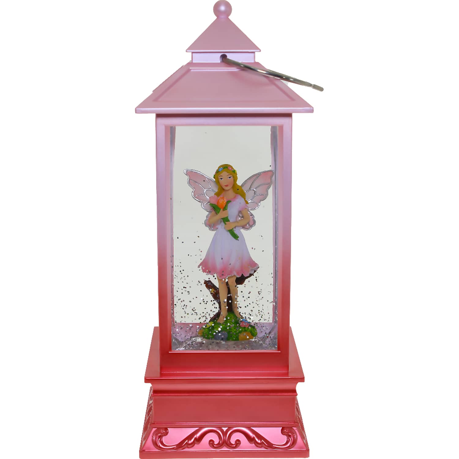 Cotton Candy - Pink Twirling Motion Lantern Fairy