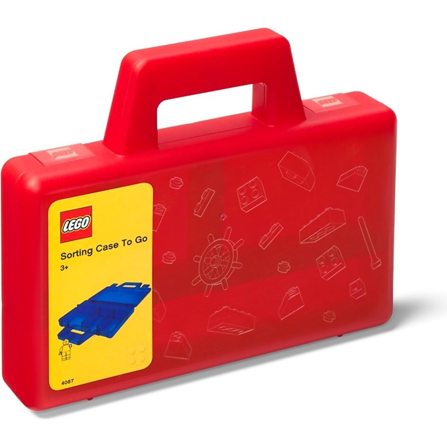 LEGO Transparent Red Sorting Case To Go - Room Copenhagen