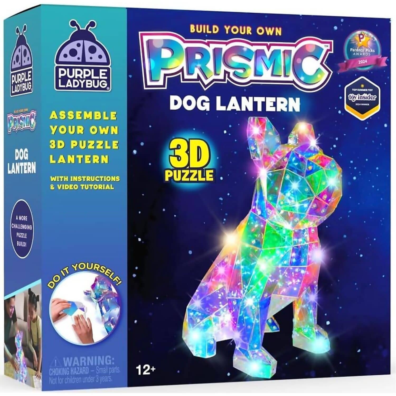 Purple Ladybug - Prismic Dog Lantern 3D Shape Puzzle Kit