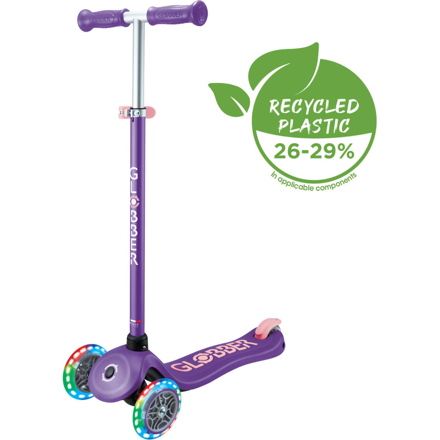 Globber - Primo Plus Lights Scooter - Purple