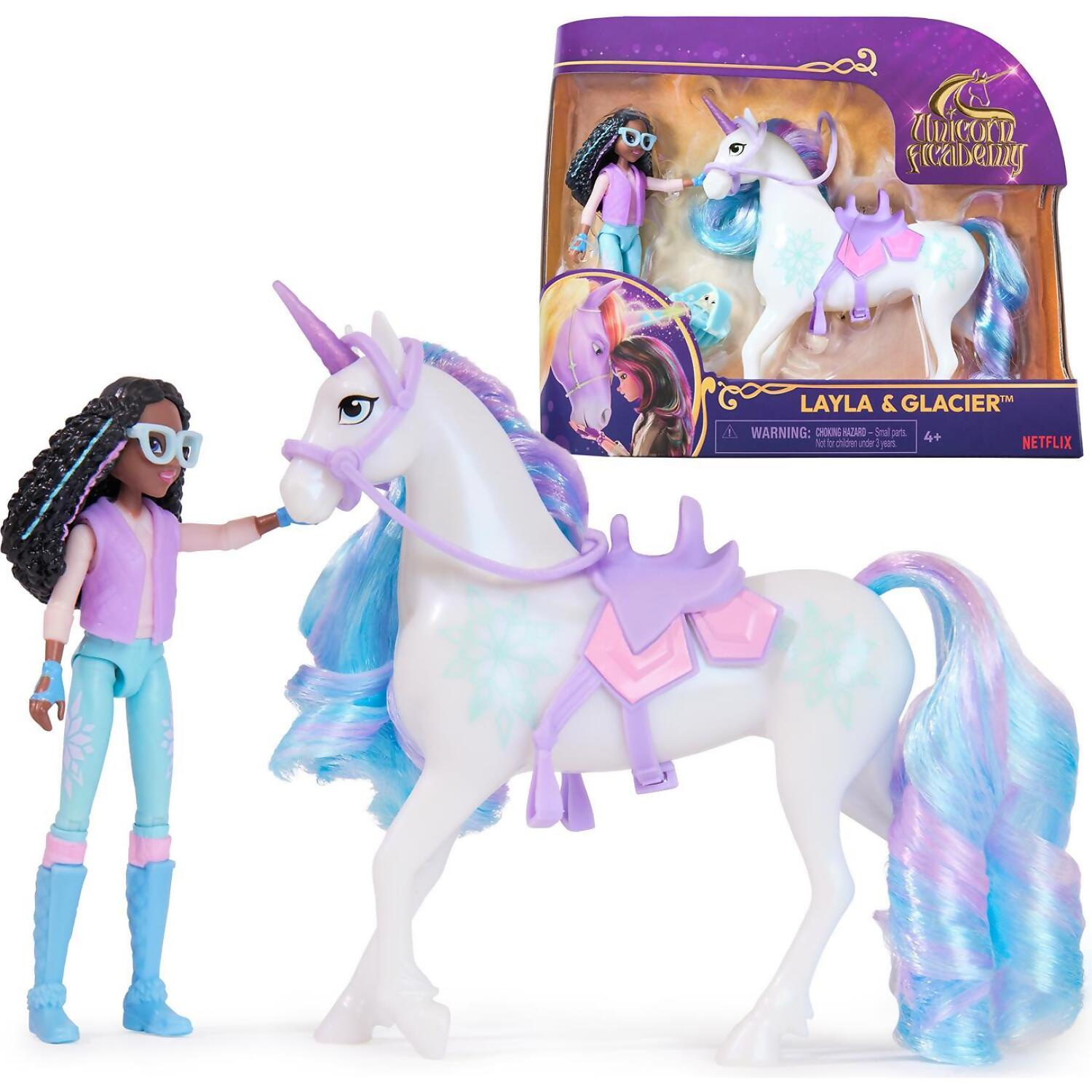 Unicorn Academy - Layla & Glacier Doll Set