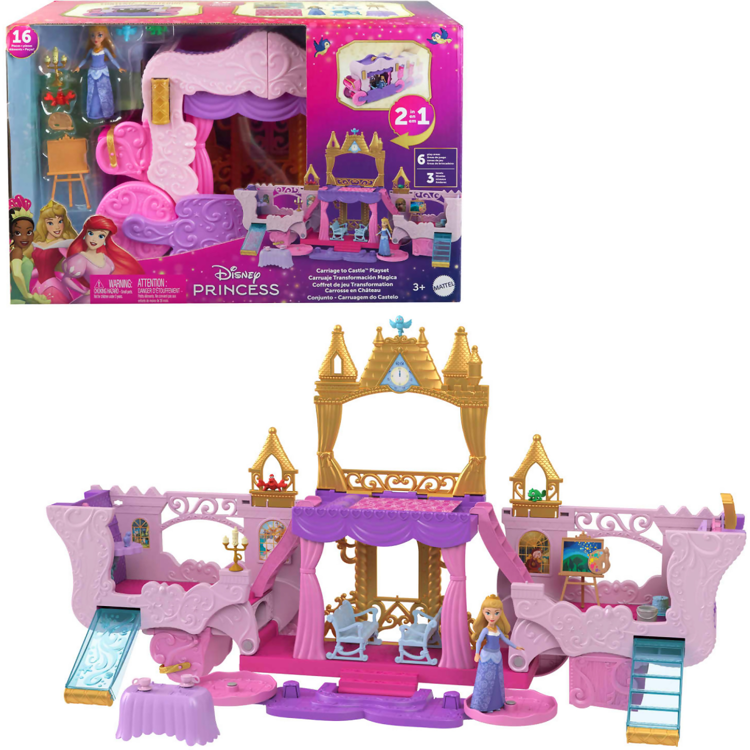 Disney Princess - Carriage To Castle Playset